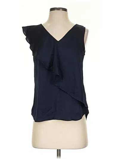 Pre-owned Dkny Sleeveless Blouse In Blue