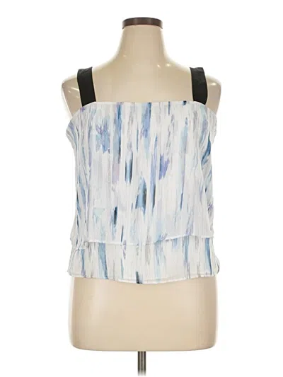 Pre-owned Dkny Sleeveless Blouse In Blue