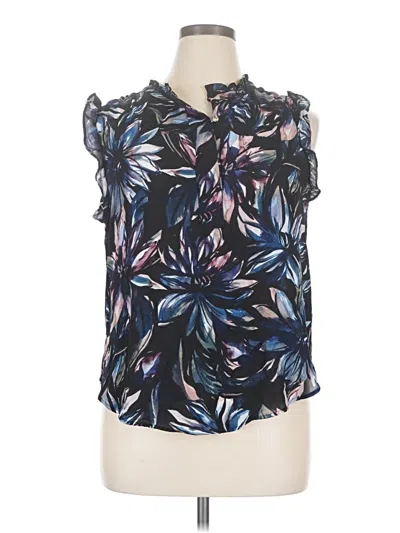 Pre-owned Dkny Sleeveless Blouse In Blue