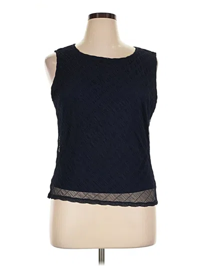 Dkny Sleeveless Blouse In Blue
