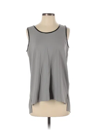 Pre-owned Dkny Sleeveless Blouse In Gray