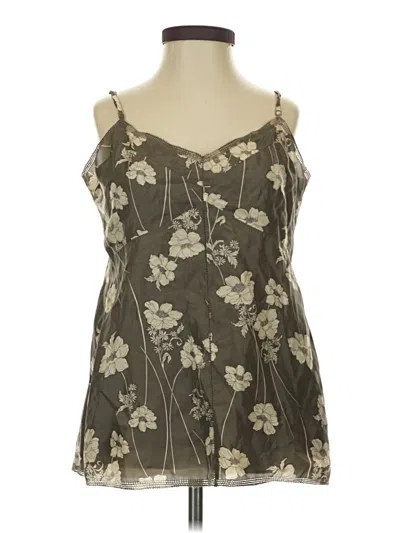 Pre-owned Dkny Sleeveless Blouse In Gray