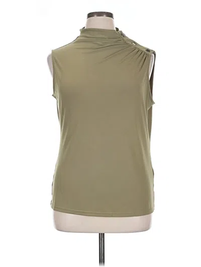 Pre-owned Dkny Sleeveless Blouse In Green
