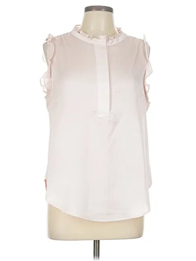 Pre-owned Dkny Sleeveless Blouse In Ivory