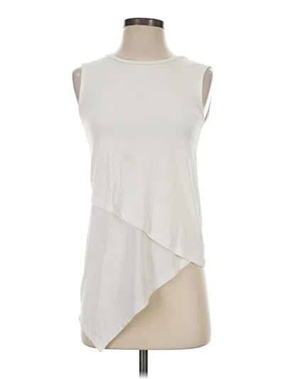 Pre-owned Dkny Sleeveless Blouse In Ivory