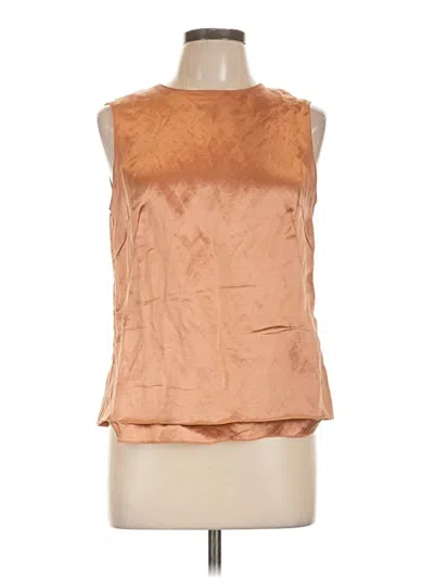 Pre-owned Dkny Sleeveless Blouse In Orange