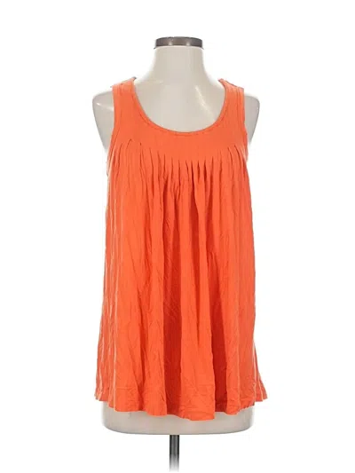 Pre-owned Dkny Sleeveless Blouse In Orange