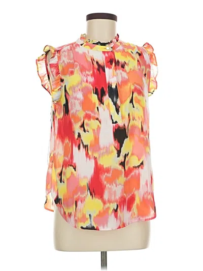 Pre-owned Dkny Sleeveless Blouse In Orange