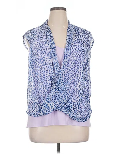 Pre-owned Dkny Sleeveless Blouse In Purple