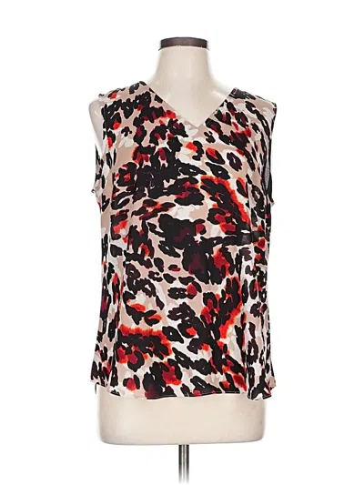 Pre-owned Dkny Sleeveless Blouse In Red