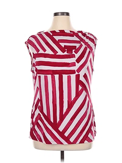 Pre-owned Dkny Sleeveless Blouse In Red