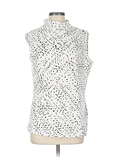 Pre-owned Dkny Sleeveless Blouse In Silver