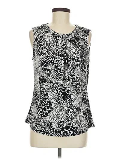 Pre-owned Dkny Sleeveless Blouse In Silver
