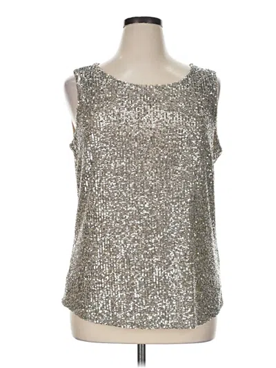 Pre-owned Dkny Sleeveless Blouse In Silver