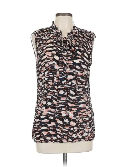 Pre-owned Dkny Sleeveless Blouse In White