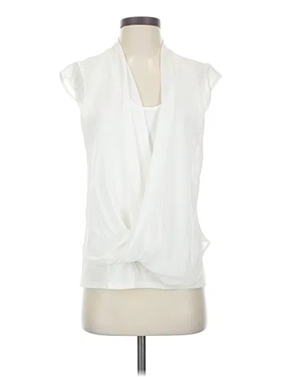 Pre-owned Dkny Sleeveless Blouse In White