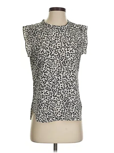 Pre-owned Dkny Sleeveless Blouse In White