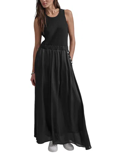Dkny Sleeveless Maxi Dress In Black