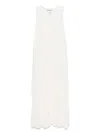 Dkny Sleeveless Maxi Dress In White