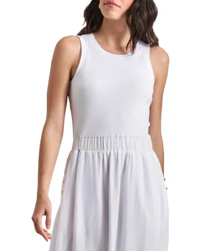 Dkny Sleeveless Maxi Dress In White