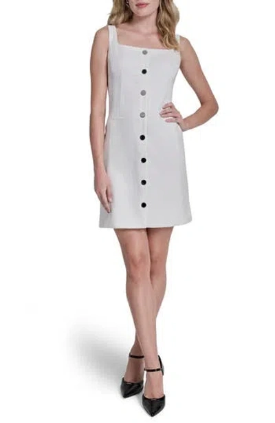 Dkny Sleeveless Minidress In Gray