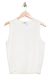 Dkny Plus Size Mix-media Sleeveless Sweater Top