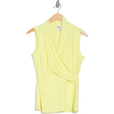 Dkny Sleeveless Ruched Knit Top
