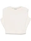 Dkny Sleeveless Sweatshirt In Neutrals