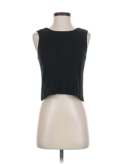 Pre-owned Dkny Sleeveless T-shirt In Black