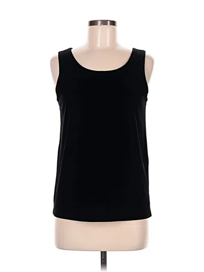 Pre-owned Dkny Sleeveless Top Black Scoop Neck Tops