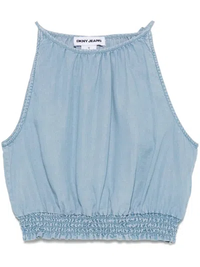 Dkny Sleeveless Top In Denim