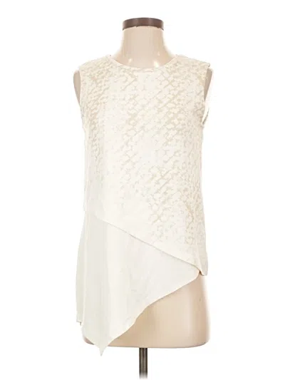 Pre-owned Dkny Sleeveless T-shirt In Ivory