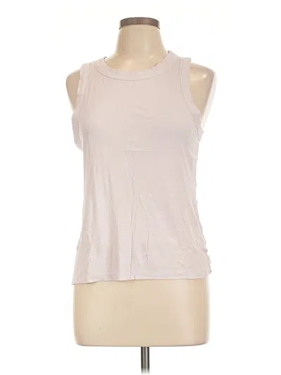 Pre-owned Dkny Sleeveless T-shirt In Ivory