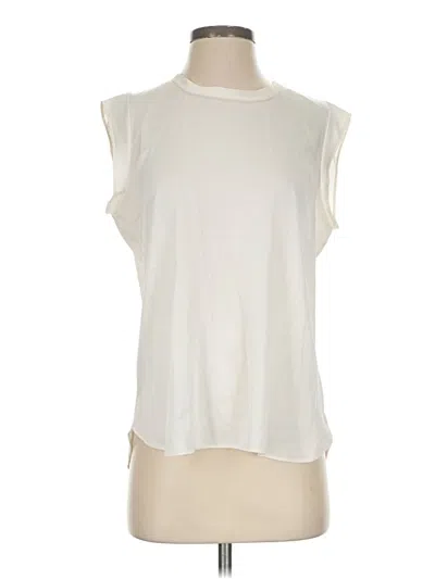 Pre-owned Dkny Sleeveless T-shirt In Ivory