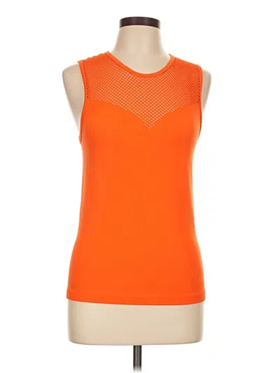 Pre-owned Dkny Sleeveless T-shirt In Orange