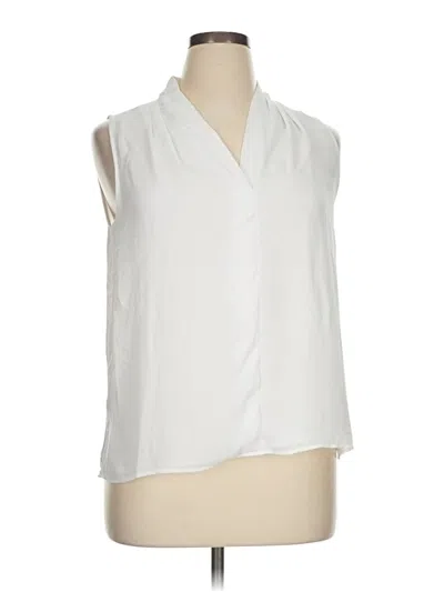 Pre-owned Dkny Sleeveless T-shirt In White