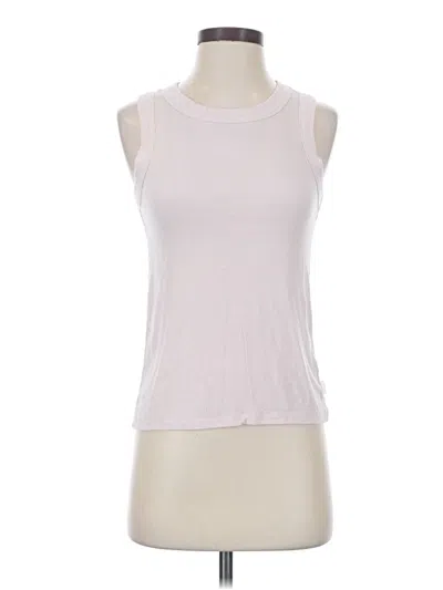 Pre-owned Dkny Sleeveless T-shirt In White