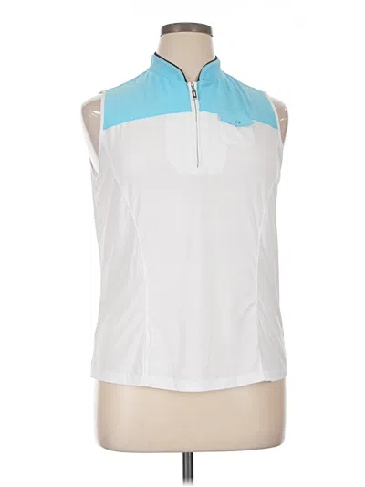 Pre-owned Dkny Sleeveless T-shirt In White