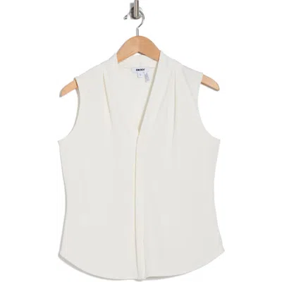 Dkny Sleeveless Tunic In Ivory