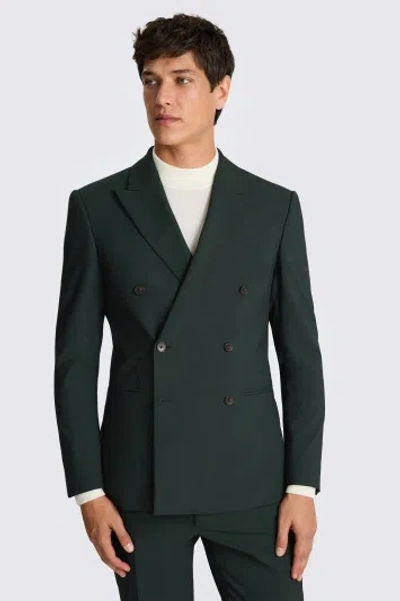 Dkny Slim Fit Dark Green Suit Jacket