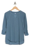 Dkny Slub Waffle High-low T-shirt