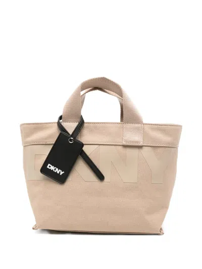 Dkny Small Brady Logo Tote Bag In Neutral