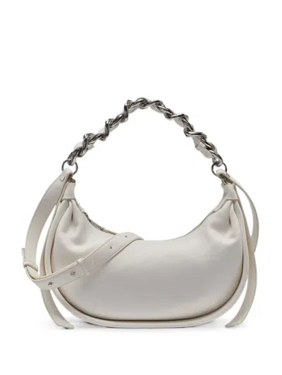 Dkny Small Fiona Chain-link Shoulder Bag In White