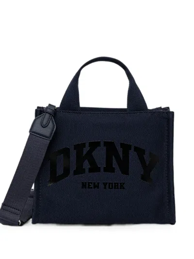 Dkny Small Hadlee Logo-print Tote Bag In Blue