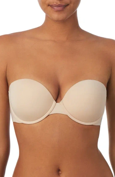 Dkny Smooth Strapless Underwire Push-up Bra In Cashmere