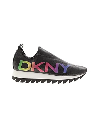 Pre-owned Dkny Sneakers In Black