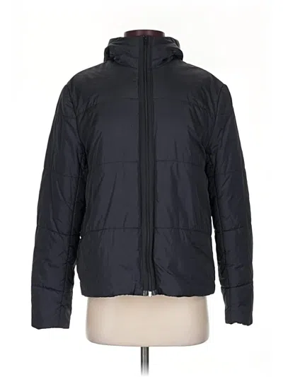 Pre-owned Dkny Snow Jacket In Black