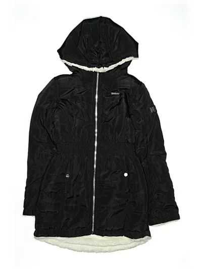 Pre-owned Dkny Kids' Snow Jacket In Black