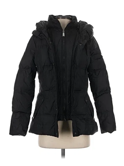 Pre-owned Dkny Snow Jacket In Black