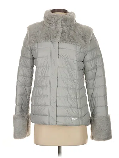 Pre-owned Dkny Snow Jacket In Gray
